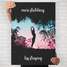 Arte de pared de motivación de yoga