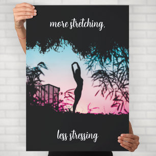 Arte de pared de motivación de yoga