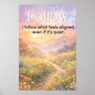 Arte de pared de motivación silenciosa, impresión