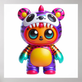Arte de pared de muñeca Kawaii linda para dormitor