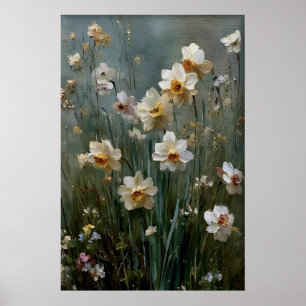 Arte de pared de narcisos imprimibles, antigüedad