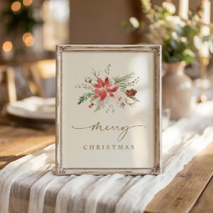 Arte de pared de Navidad imprimible elegante boho 