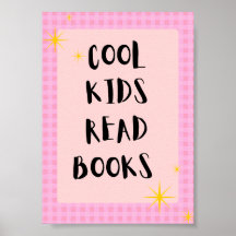 Arte de Pared de Niños Geniales Leen Libros | Póst