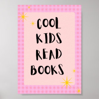 Arte de Pared de Niños Geniales Leen Libros | Póst