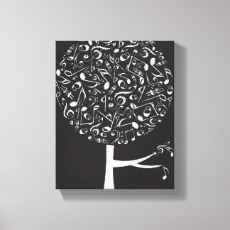 Arte de pared de notas musicales blancas para guar