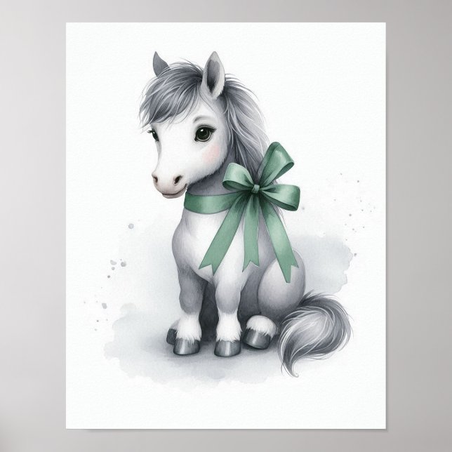 Arte de Pared de Nursera de Caballos (Frente)