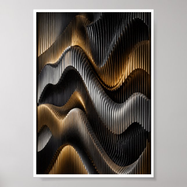 Arte de pared de onda paramétrica (Frente)