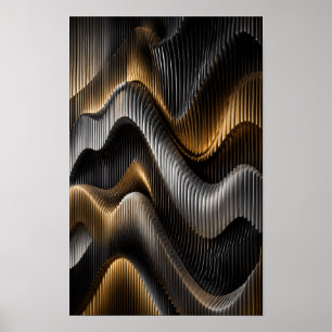 Arte de pared de onda paramétrica