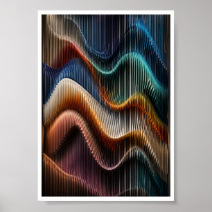 Arte de pared de onda paramétrica de espectro de c