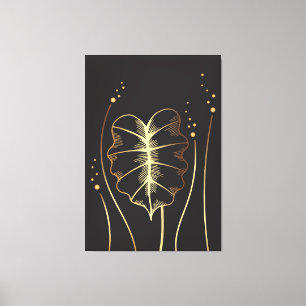 Arte de pared de oro