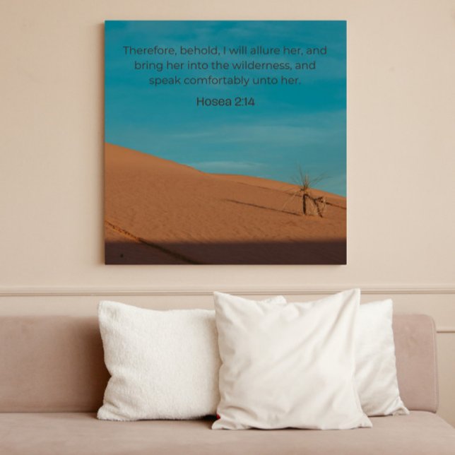 Arte de pared de Oseas 2:14 KJV – Colección Desert (Subido por el creador)