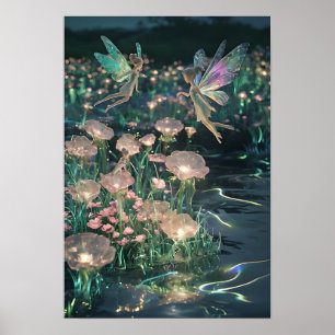 Arte de pared de paisaje de ensueño de hadas encan