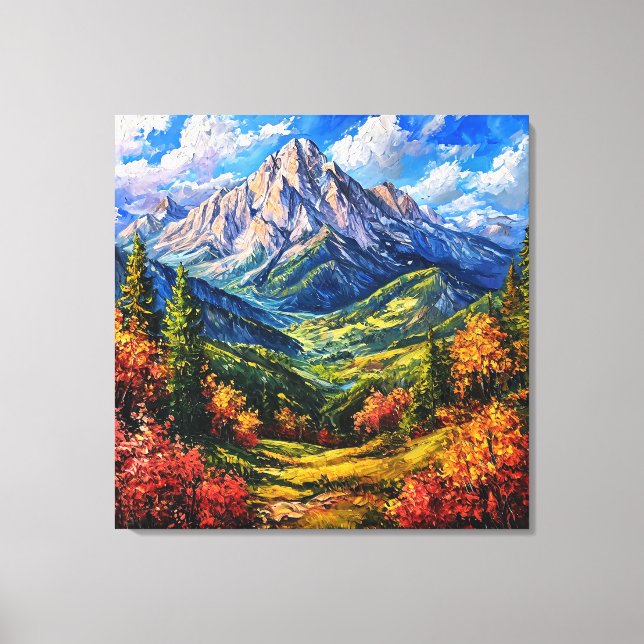 Arte de pared de paisaje escénico natural para dec (Anverso)