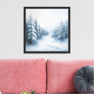Arte de pared de paisaje forestal