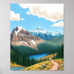 Arte de pared de paisaje montañoso de Colorado