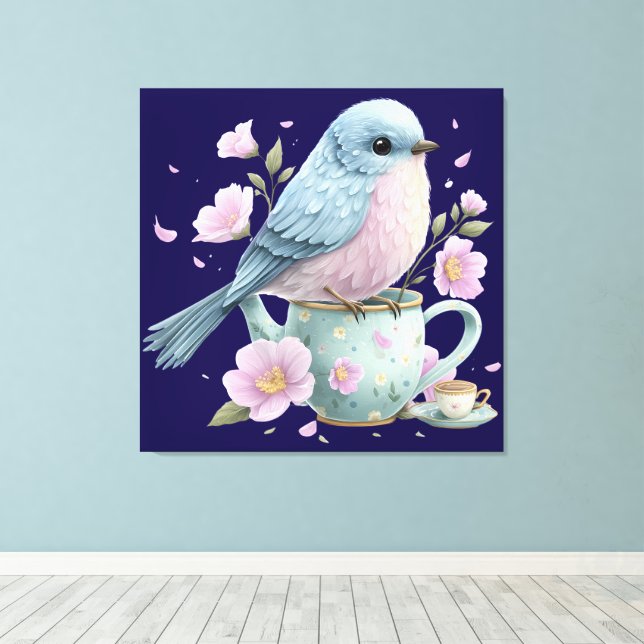 Arte de Pared de Pájaro Adorable (Insitu (piso de madera))
