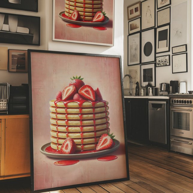 Arte de Pared de Panqueques de Fresa Impresión de  (Subido por el creador)