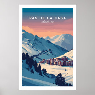 Arte de pared de Pas de la Casa Andorra Impresión 