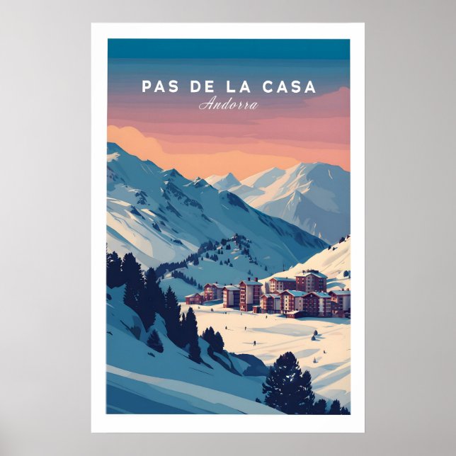 Arte de pared de Pas de la Casa Andorra Impresión  (Frente)