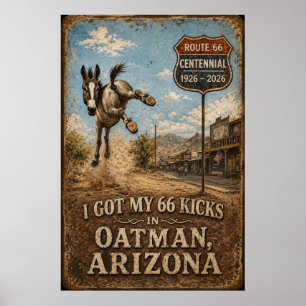 Arte de pared de patadas de burro en Oatman Arizon