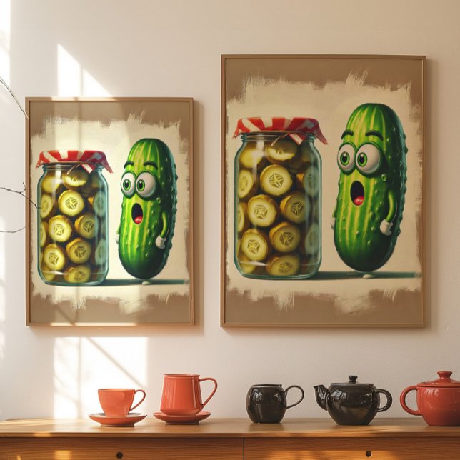 Arte de pared de pepinillo divertido Póster de dib (Subido por el creador)