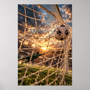 Arte de pared de portería de fútbol – Dramático es