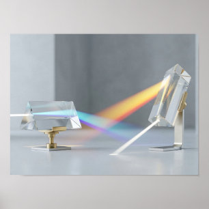 Arte de pared de prisma de cristal de arcoíris