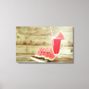 Arte de pared de refresco de sandía