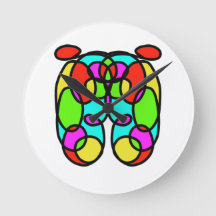 Arte de pared de reloj