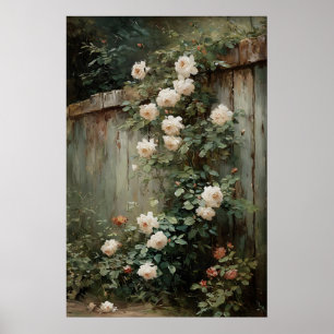 Arte de pared de rosas en ramo imprimible, primave