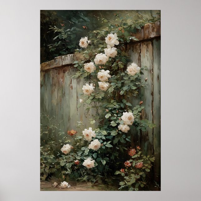 Arte de pared de rosas en ramo imprimible, primave (Frente)
