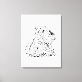 Arte de pared de Schnauzer miniatura – Minimalista