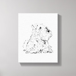 Arte de pared de Schnauzer miniatura – Minimalista