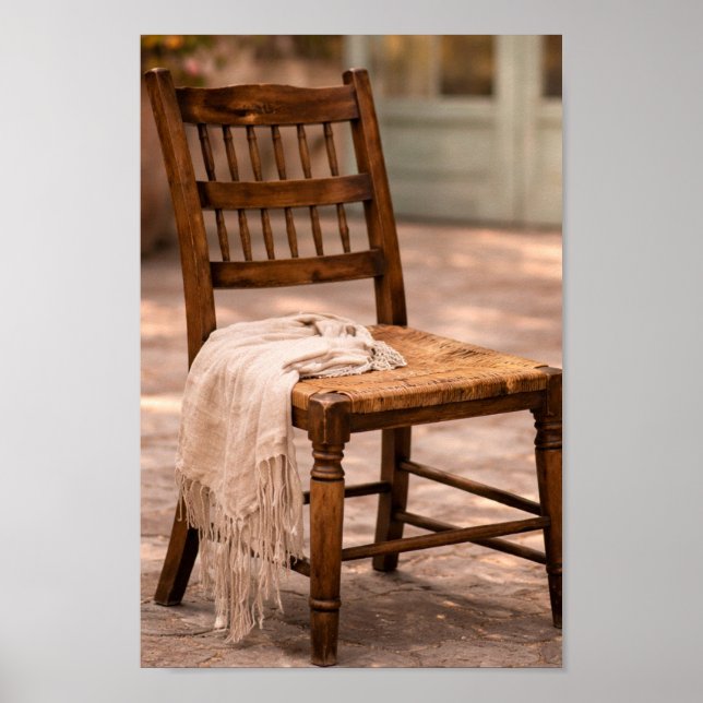 Arte de pared de silla rústica de campo francés (Frente)