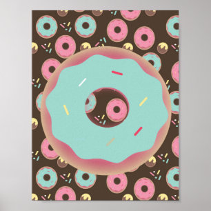 Arte de Pared de Sprinkles 3D de Donut Escarchado