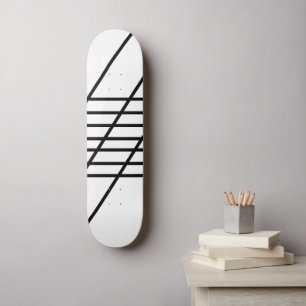 Arte de pared de tablero de skateboard abstracto n