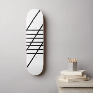 Arte de pared de tablero de skateboard abstracto n