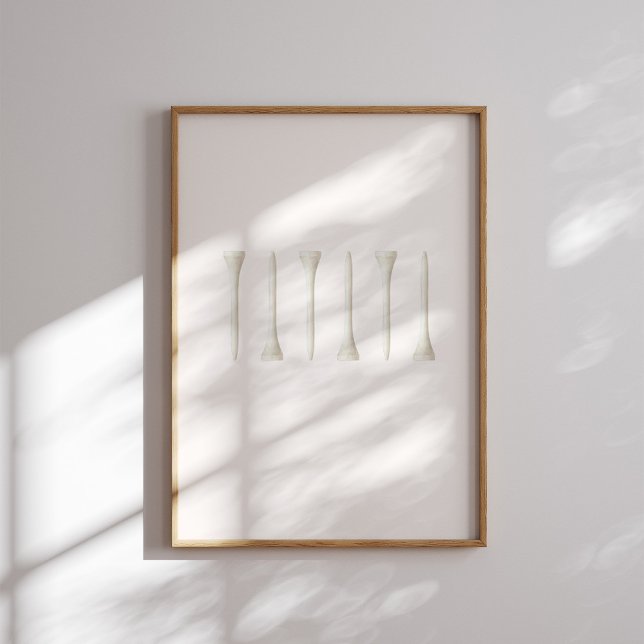 Arte de pared de tees de golf antiguos (Subido por el creador)