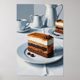 Arte de pared de tiempo de tarta