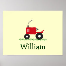 Arte de pared de tractores personalizado: tractor 
