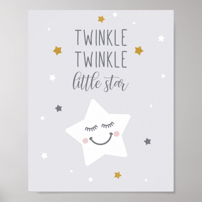 Arte de pared de Twinkle Twinkle Little Star para  (Frente)