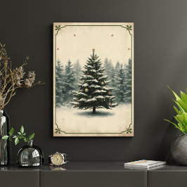 Arte de pared de vacaciones de invierno pacífico