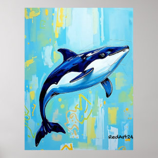 Arte de pared de Vaquita – Marsopa marina en pelig
