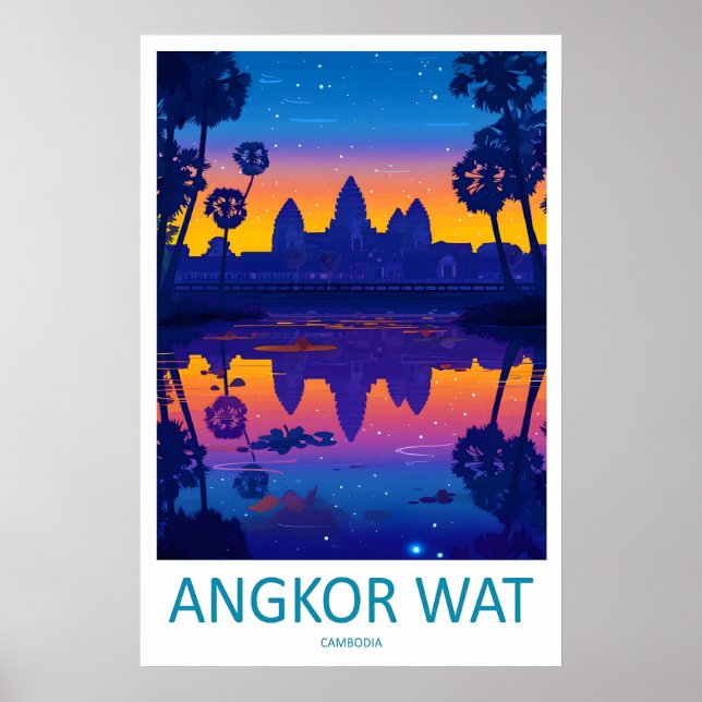 Arte de pared de viaje a Angkor Wat Pared de Angko (Frente)