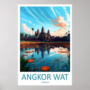 Arte de pared de viaje a Angkor Wat Pared de Angko