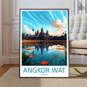 Arte de pared de viaje a Angkor Wat Pared de Angko