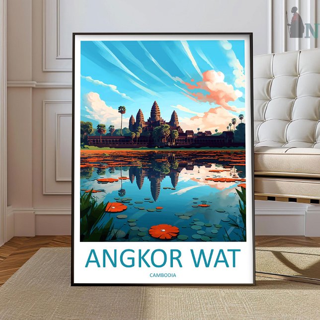 Arte de pared de viaje a Angkor Wat Pared de Angko (Subido por el creador)