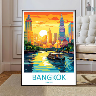 Arte de pared de viaje a Bangkok Colgante de pared