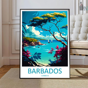 Arte de pared de viaje a Barbados Impresión de Bar