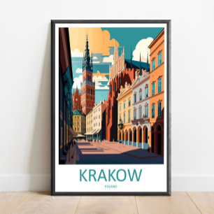 Arte de pared de viaje a Cracovia Colgante de pare